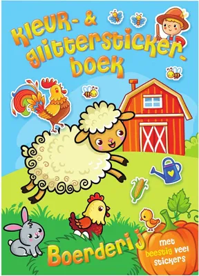 Produktbild von Farbglitzer Aufkleberbuch Farm