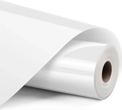 Image de Loklik SG-HTV-1011-US-L-B2B, Rouleau en vinyle résistant à la chaleur, Vinyle lisse à transfert de chaleur, Blanc, Unicolore, Brillant, 305 mm