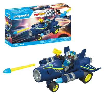 Produktbild von Fun Stars Spielzeug ab 4 Jahren Geschenk für Kinder Spielzeug Auto Mit Schießfunktion 71717 Rasender Space-Jet