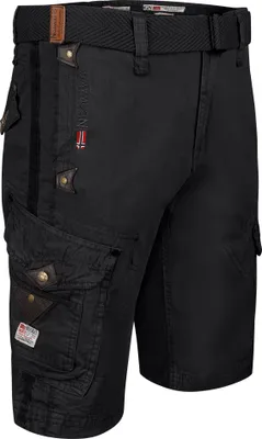 Produktbild von Geographical Norway Cargoshorts Herren kurze Hose  parachute Schwarz  cargo shorts Mit Gürtel