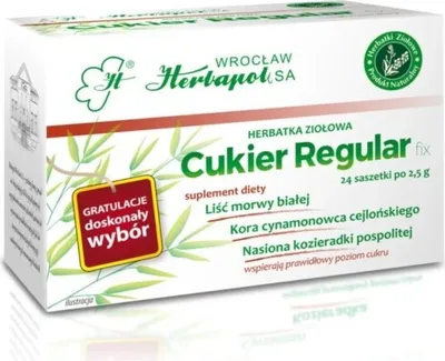 Produktbild von Herbapol Cukier Regular Fix 24 Teebeutel