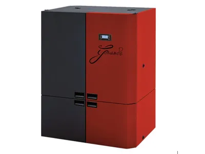 Obrázek produktu pro ALFA PLAM, peletový kotel s výměníkem GRANDE 28 kW, červený