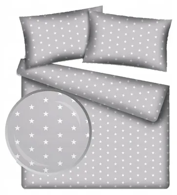 Produktbild von Nyks Bettwäsche Set Baumwolle Sterne 200x220