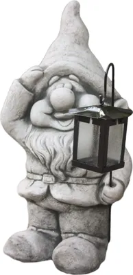 Produktbild von Steinfiguren Horn Gartenzwerg aus Steinguss mit Laterne, DE-1000