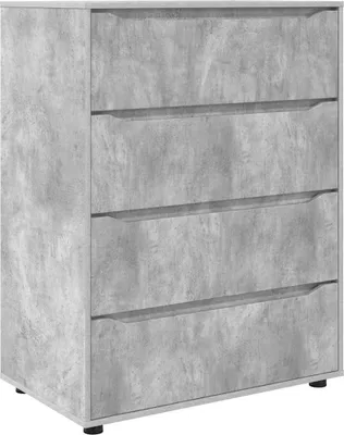 Image de Armoires de rangement vidaXL, gris béton, 80 x 48 x 105 cm, aggloméré