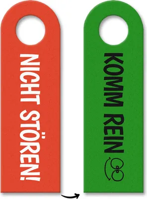 Produktbild von 3x Nicht stören - Komm rein Türhänger Türanhänger Türschild