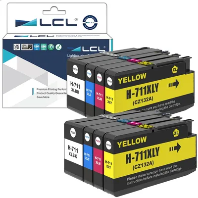 Produktbild von Tintenpatronen 711XL für HP Designjet - 8 Stück