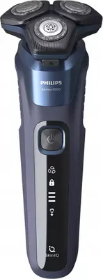 Produktbild von Philips SHAVER Series 5000 S5585/35 Elektrischer Nass- und Trockenrasierer, Rotationstrasierer, Blau, LED, Ladend, SH71, 2 Jahr(e)