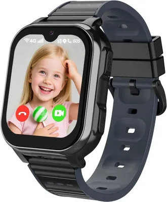 Produktbild von Aoekne Kinder Smartwatch 4G mit GPS, Videoanruf, SOS Notruf, Schulmodus, 1.83 Zoll Touchscreen, Wasserdicht, WiFi & Sprachnachrichten
