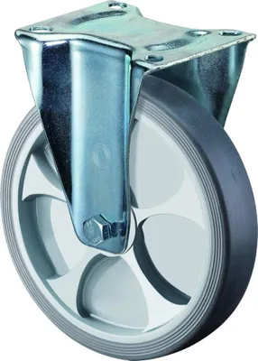 Produktbild von Bockrolle D.100mm Trgf.110kg thermoplastisch Ku.Platte L104xB80mm BS ROLLEN