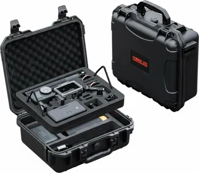 Produktbild von Für DJI Osmo Action 6 Wasserdichte EVA ABS Storage Box Doppelschicht Schwarz