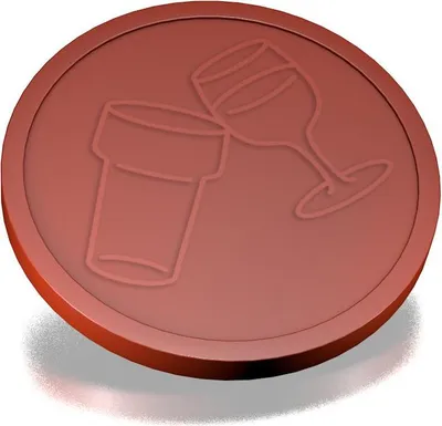 Zdjęcie produktu dla Żetony na piwo i wino CombiCraft brązowe - Ø29mm - 250 sztuk