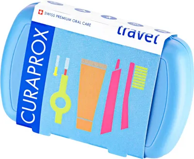 Zdjęcie produktu dla Curaprox 73360682, Zestaw szczoteczki do zębów, Dziecko, Niebieski, 1 szt., 95 mm, 60 mm