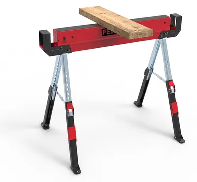 Image de FEISTOS Forta Plus : chevalet de travail métallique réglable en hauteur, capacité de charge 590 kg