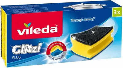Zdjęcie produktu dla VILEDA Glitzi Plus gąbka 3-pak