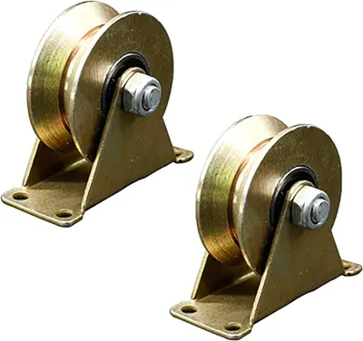 Obrázok produktu pre Posuvné brány, valčeky s drážkou V, 2 kusy, priemer 47 mm, nosnosť 300 kg, určené pre priemysel