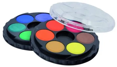 Immagine prodotto di Colori ad acquerello 12 colori in confezione rotonda Koh-i-noor