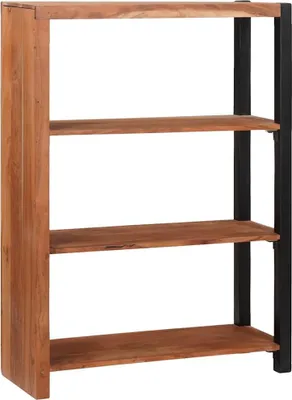 Zdjęcie produktu dla vidaXL Regał na książki Brązowy 80 x 30 x 110 cm Lite drewno akacjowe