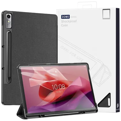 Produktbild von Dux Ducis Domo Smart Sleep Case fr Lenovo Tab P12 12.7 - Schwarz
