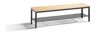 Produktbild von C+P Sitzbank mit Ablagefach | HxBxT 42x150x35cm | Schwarzgrau