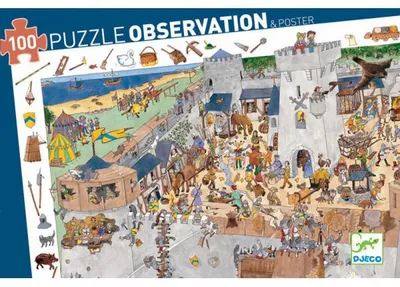 Image de Puzzle observation Forteresse, Djeco