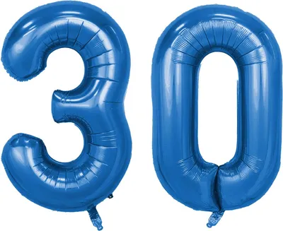 Zdjęcie produktu dla Zestaw balonów foliowych – niebieski/40 cali – 3 + 0