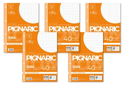 Produktbild von Pigna - Packung mit 5 Packungen mit je 40 Blatt A4 Papier 80 g - 10