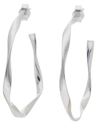 Produktbild von Damen Steckcreolen 925 Silber rhodiniert JL20-06-1220