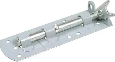 Produktbild von Querriegel gerade mit Schlaufe,abschließbar,180 x 60mm,verzinkt