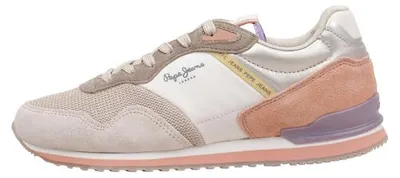 Imagen del producto de Zapatillas deportivas Pepe Jeans para mujer, modelo London Sand, color gris (gris hielo), talla 36 EU