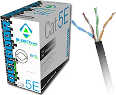 Zdjęcie produktu dla A-LAN KIU5OUTS305, 305 m, Cat5e, U/UTP (UTP), Czarny