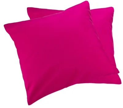 Produktbild von 2er Pack MOON-Luxury Linon Kissenbezug 100% Baumwolle-pink-40x40
