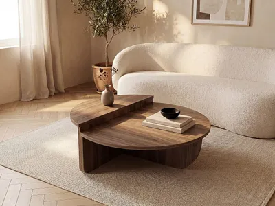 Produktbild von Set aus 2 Couchtischen – Natürliches Design – ALOEVA