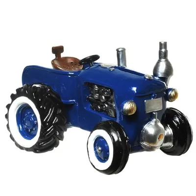 Produktbild von Oldtimer Traktor Spardose blau