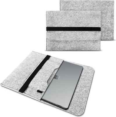 Produktbild von Schutz Tasche Microsoft Surface Laptop 3 15 Hülle Filz Sleeve Schutzhülle CaseFarbe:Hellgrau