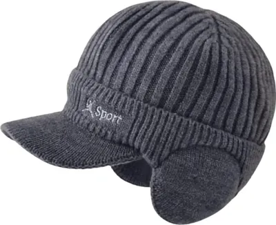 Immagine prodotto di Cappello Invernale Con Visiera ZS-39148 - Grigio KP39148