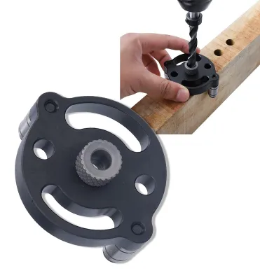 Image de Gabarit de perçage réglable - Aide au perçage - Guide de perçage - Support de perçage - Travail du bois - Positionnement précis