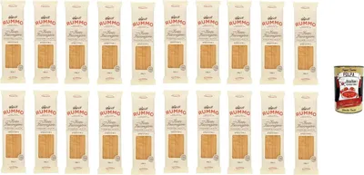 Produktbild von Rummo Spaghetti N° 3 Pasta Lenta Lavorazione Teigwaren aus Hartweizengrieß Bronze-Zeichnung 20x 500g + Italian Gourmet polpa 400g