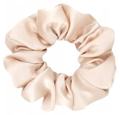 Produktbild von Almania Scrunchie Haargummi Seide Ecru