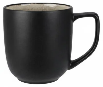Produktbild von Siaki Kaffeebecher / Teebecher Glaze - mattschwarz - 390 ml - Becher - Keramik