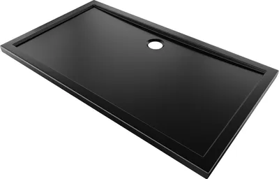 Produktbild von Mexen Flow Rechteckige Duschwanne Slim 160 x 80 cm, Schwarz Matt - 46R708016