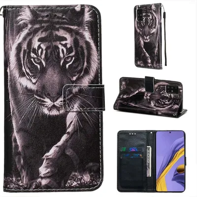 Immagine prodotto di Custodia per Samsung Galaxy A51, tigre chiusa