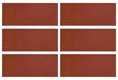 Produktbild von Gehwegstein 6 pcs Rot 60,5 x 25 x 2 cm Gummi