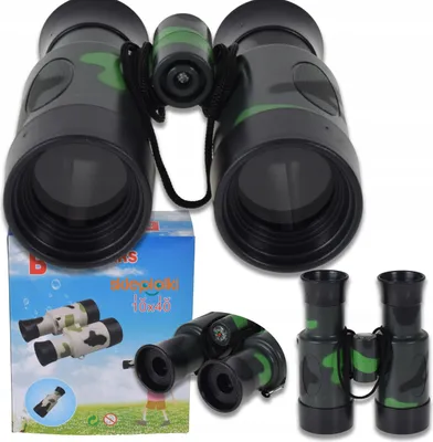 Immagine prodotto di Lolex | Binocolo giocattolo 10x40 - con bussola - sicuro e robusto - ideale per i piccoli esploratori