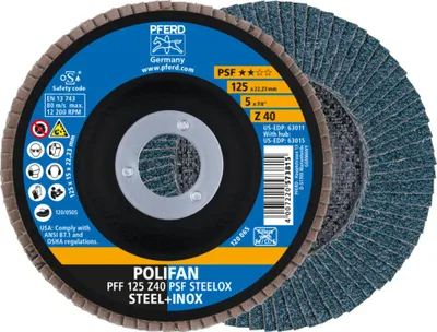 Produktbild von PFERD 67664125, 12,5 cm, 12200 RPM, 40 g, 10 Stück(e)