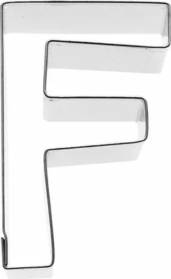 Immagine prodotto di Birkmann Ausstechform Buchstabe F, Ausstecher, Plätzchenform, Keks, Plätzchen, Edelstahl, 6 cm, 196346