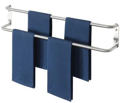 Zdjęcie produktu dla Uchwyt na ręczniki Mooche, długość 80 cm, do łazienki, stal nierdzewna, montaż na ścianie, idealny do ręczników, można montować w kuchni lub w kabinie prysznicowej, wykończenie szczotkowane