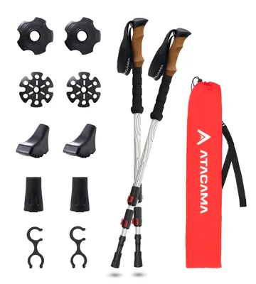 Produktbild von ATACAMA Nordic Walking Stöcke Damen und Herren Wanderstöcke Teleskop aus Carbon