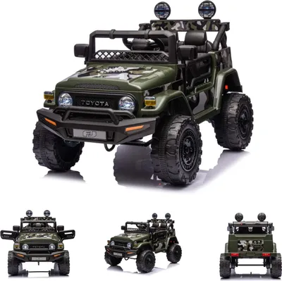 Produktbild von Chipolino Kinderelektroauto SUV Toyota FJ Cruiser EVA-Reifen Musik LED-Lichter grün