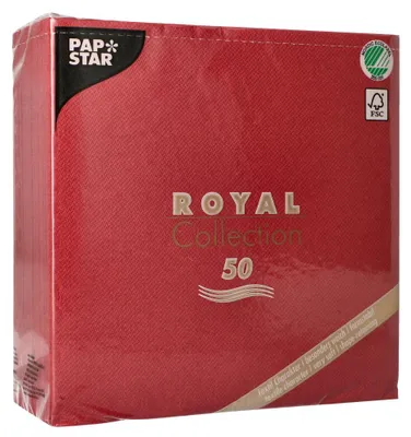 Zdjęcie produktu dla Papstar 11608, Bordowy, Bibułka, Monochromatyczny, 54 g/m², 400 mm, 400 mm